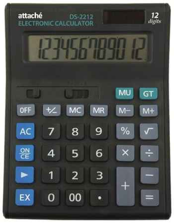 Калькулятор настольный полноразмерный Attache Economy 12-разрядный черный 974205 19844562777679