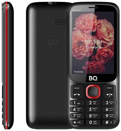 Телефон BQ 3590 Step XXL+, 2 SIM, черный / красный 19844566581973