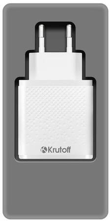 Krutoff Сетевое зарядное устройство (СЗУ) KF CH-07 2xUSB, 2.4A