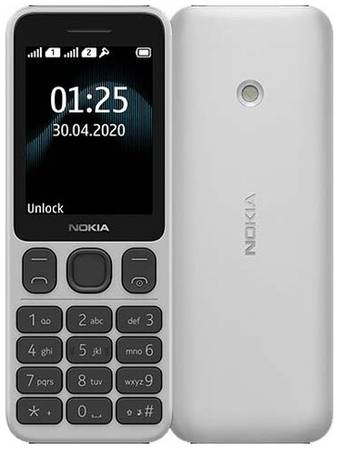 Смартфон Nokia 125 Dual Sim, 2 SIM, белый 19844568337916