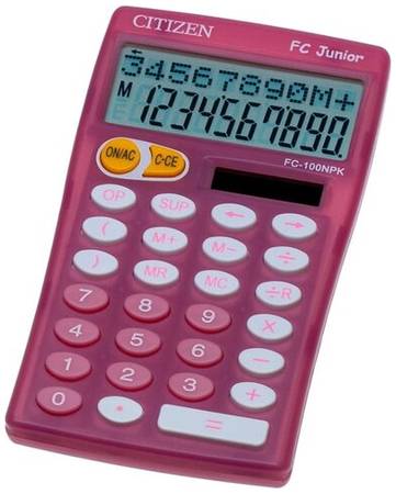 Калькулятор научный CITIZEN FC-100N, розовый 19844572042171