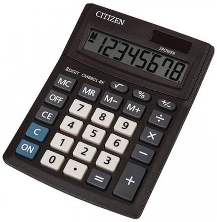 Калькулятор настольный CITIZEN CMB801, черный 19844572386314