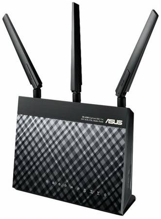 Wi-Fi роутер ASUS DSL-AC68U, черный 19844574672589