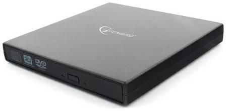 Внешний DVD-привод с интерфейсом USB Gembird DVD-USB-02 пластик, черный 19844575265886