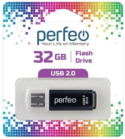 USB флешка Perfeo USB 32GB C13 Black 19844586325520