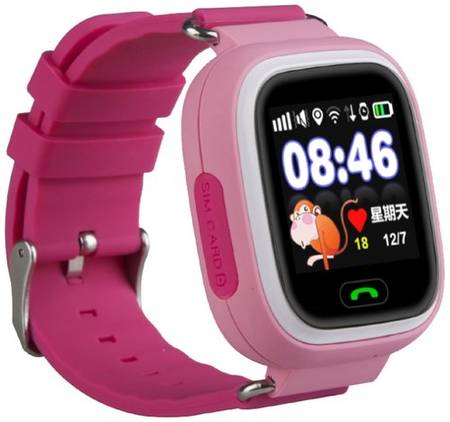 Детские умные часы Smart Baby Watch Q90, розовый 19844674219621