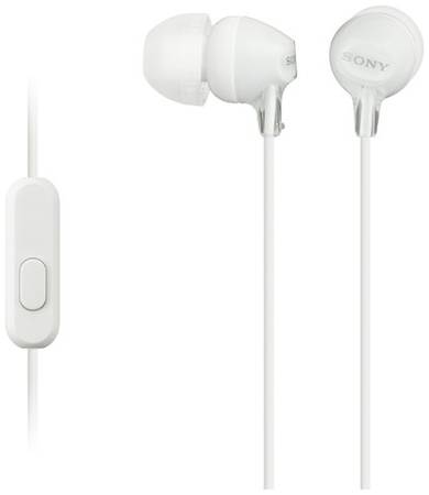 MDR-EX15AP W наушники Sony с микрофоном, белые