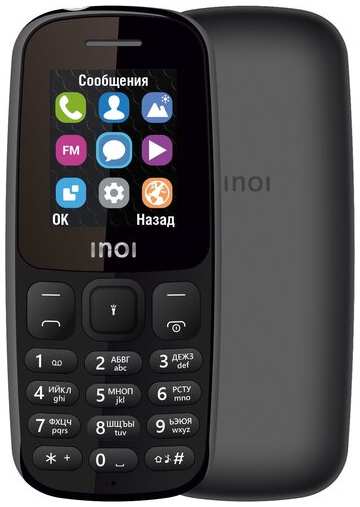 Телефон INOI 101, 2 SIM, черный 19844704721318
