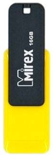 Флешка Mirex CITY 16 ГБ, 1 шт., желто-черный 19844711948886