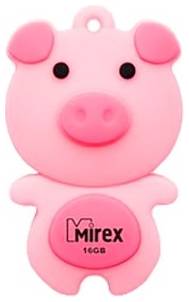Флешка Mirex PIG 16 ГБ, 1 шт., розовый 19844713456342
