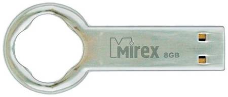 Флешка Mirex ROUND KEY 8 ГБ, 1 шт., стальной 19844713457990