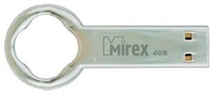 Флешка Mirex ROUND KEY 4 ГБ, 1 шт., стальной 19844713457999