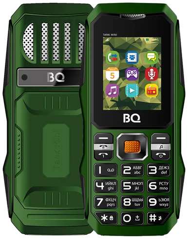 Телефон BQ 1842 Tank mini, 2 SIM, зеленый 19844742968041