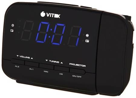 Радиобудильник VITEK VT-6611 черный 19844751587614