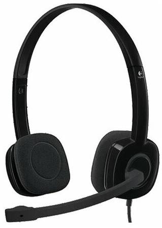 Logitech Stereo Headset H151, mini jack 3.5 mm, черный 19844759785374