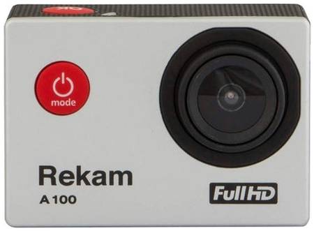 Экшн-камера Rekam A100, 1920x1080, 900 мА·ч, серебристый 19844760087926