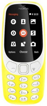 Телефон Nokia 3310 Dual Sim (2017) Global для РФ, SIM+micro SIM, желтый 19844760390323