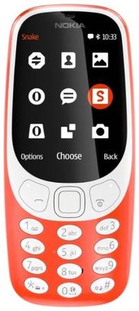 Телефон Nokia 3310 Dual Sim (2017) Global для РФ, SIM+micro SIM, красный 19844760390329