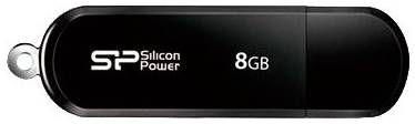 Флешка Silicon Power LuxMini 322 8 ГБ, 1 шт., черный 19844760399169