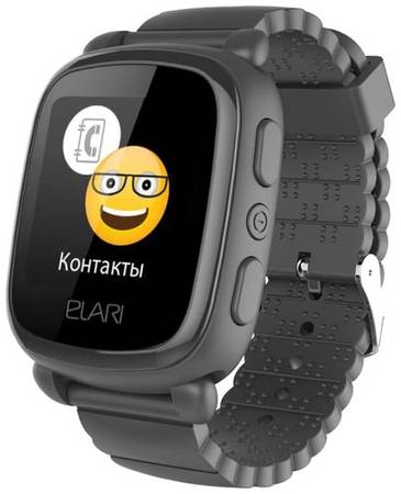 Детские умные часы ELARI KidPhone 2 35 мм, черный 19844760960957