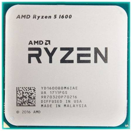 Процессор AMD Ryzen 5 1600 AM4, 6 x 3600 МГц, OEM 19844772737376