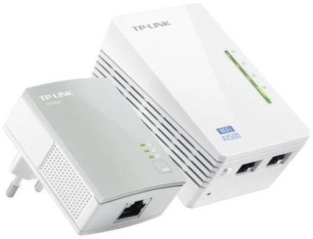 Wi-Fi+Powerline адаптер TP-LINK TL-WPA4220KIT, белый 19844773874703