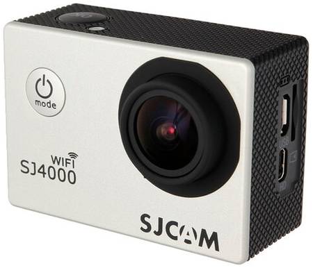 Экшн-камера SJCAM SJ4000 WiFi, 12МП, 1920x1080, 900 мА·ч, серебристый 19844781888329