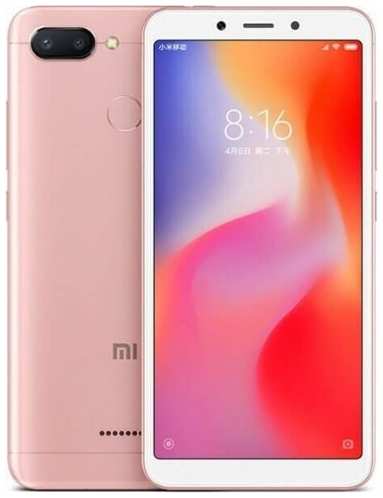 Смартфон Xiaomi Redmi 6 3/32 ГБ Global, Dual nano SIM, розовый 19844791460133