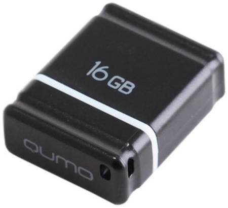 Флешка Qumo nanoDrive 16 ГБ, 1 шт., черный 19844793323956