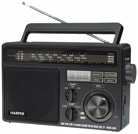 Радиоприемник HARPER HDRS-099 черный 19844909808965
