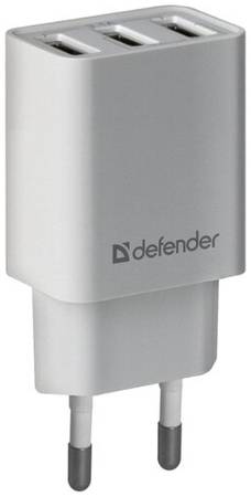 Сетевой адаптер питания Defender UPA-31 зарядка 3.1А 3 USB-порта
