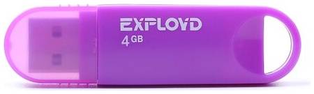 Флешка EXPLOYD 570 4 ГБ, 1 шт., purple 19844928860914