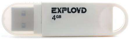 Флешка EXPLOYD 570 4 ГБ, 1 шт., white 19844928860920