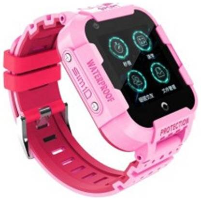 Детские смарт часы-телефон KT12 Wonlex с GPS, видеозвонком, камерой и 4G. Водонепроницаемые. Розовые. Умные часы для детей Smart Baby Watch. Противоударные