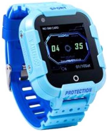 Детские смарт часы-телефон KT12 Wonlex с GPS, видеозвонком, камерой и 4G. Водонепроницаемые. Голубые. Умные часы для детей Smart Baby Watch. Противоударные
