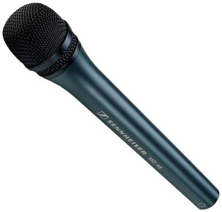 Микрофон проводной Sennheiser MD 46, разъем: XLR 3 pin (M), черный 19844945689386