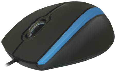 Мышь Defender #1 MM-340, черный/синий 19844950981977