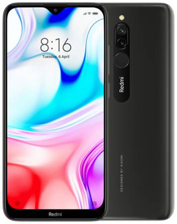 Смартфон Xiaomi Redmi 8 4 / 64 ГБ Global, Dual nano SIM, черный оникс