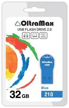 Флешка OltraMax 210 32 ГБ, 1 шт., blue 19844971986934