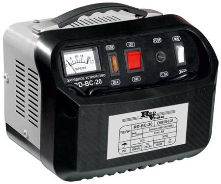 Зарядное устройство RedVerg RD-BC-20 черный/серый 530 Вт 16 А 20 А 19844983646993
