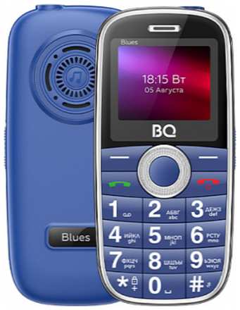 Телефон BQ 1867 Blues, 2 SIM, черный 19845489309
