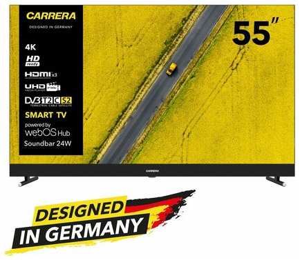 Телевизор с саундбаром QLED 4K 55″ Carrera №554 19846003357562