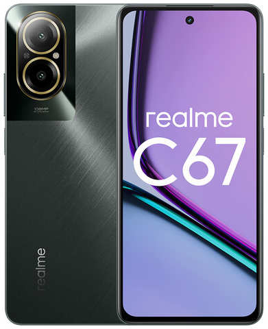Смартфон realme C67 4G 8/256 ГБ RU, 2 nano SIM, черный камень 19846006764916