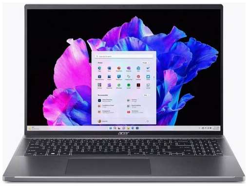 Ноутбук Acer Swift Go SFG16-71 16″ 3,2K OLED 120Hz Intel i5-1335U/16 Gb/SSD 512Gb/Gray(NX. KFSER.006) 19846033572772