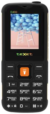Телефон teXet TM-D400, 2 SIM, черный 19846045066965