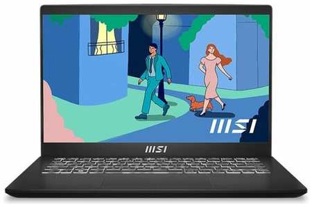 Ноутбук MSI Modern 14 C5M-012RU 9S7-14JK12-012, 14″, IPS, AMD Ryzen 5 5625U 2.3ГГц, 6-ядерный, 16ГБ DDR4, 512ГБ SSD, AMD Radeon, Windows 11 Home, черный 19846061169688