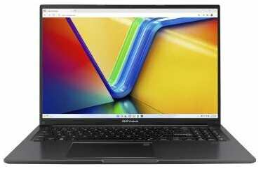 Ноутбук Asus VivoBook 16 M1605YA-MB341 90NB10R1-M00FM0 AMD Ryzen 7 5825U, 2.0 GHz - 4.5 GHz, 16384 Mb, 16″ WUXGA 1920x1200, 512 Gb SSD, DVD нет, AMD Radeon Graphics, No OS, 1.88 кг, 90NB10R1-M00FM0