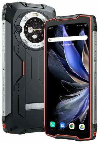 Смартфон Blackview BV9300 Pro 12/256 ГБ Global для РФ, Dual nano SIM, черный/оранжевый 19846083769765