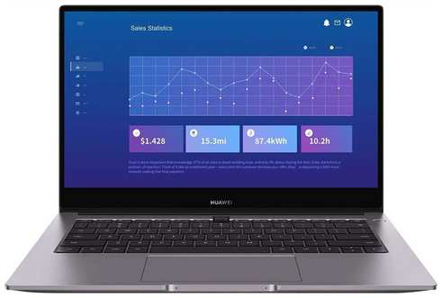 Ноутбук Huawei MateBook B3-520/15.6' 1920x1080/Intel i7 1135G7/16G/SSD NVMe 512G/72%/TPM/Wi-Fi/Bluetooth/Camera/Win 10 pro/1,56Kg/1y warranty (BohrDZ-WFE9A) (BDZ-WFE9A) (53013FCE)