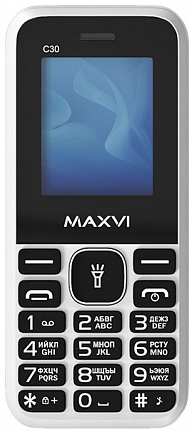 Телефон MAXVI C30, 2 SIM, белый 19846145274995
